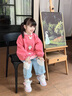 G.DUCKKIDS小黃鴨童裝女童外套春秋款女寶寶棒球服洋氣春裝上衣兒童春季夾克 粉色 90 (建議80-90cm 1-2周歲） 曬單實拍圖