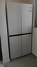 美的（Midea）427L 餐邊柜冰箱超薄零嵌凈味除菌三循環(huán)30分貝十字四開門一級能效節(jié)能無霜家用冰箱國家補貼20% BCD-427WUSGPZM【升級三循環(huán)】 曬單實拍圖