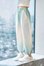 優(yōu)優(yōu)1點（Yoyo one）女童運(yùn)動褲夏季2025新款冰絲薄款防蚊褲兒童速干褲子女孩大童夏裝 22022藍(lán)色 150 150cm 曬單實拍圖