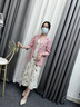 紫魅俏格紋西裝外套女薄款夏季高級感上衣今年流行小個子西服連衣裙套裝 灰色西裝 M 曬單實(shí)拍圖