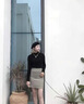 皮爾卡丹（pierre cardin）秋冬季100純羊毛衫女修身半高領(lǐng)毛衣加厚套頭百搭針織打底衫 黑色 M 建議90-110斤 曬單實(shí)拍圖