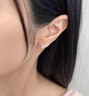 妙奕嘉s925純銀針耳釘女耳環(huán)教師節禮物2025新款耳飾生日禮物女生實(shí)用 閃耀比翼雙蝴蝶耳釘 曬單實(shí)拍圖