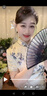 奧絲婕（Aosijie）高端品牌真絲旗袍女2025夏季新款氣質(zhì)優(yōu)雅桑蠶絲國風(fēng)改良版連衣裙 杏色（真絲桑蠶絲系列） XL 曬單實拍圖