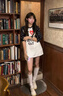 設計感愛(ài)心波點(diǎn)插肩長(cháng)袖T恤女秋季韓系chic小眾寬松早秋單穿上衣 白色 2XL 曬單實(shí)拍圖