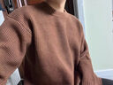 Bmuvlss高端品牌男裝20265新款重磅美式復古毛衣男慵懶風(fēng)寬松休閑打底衫 咖色 XL 合適體重140-160斤 曬單實(shí)拍圖