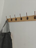 掛衣架墻上壁掛衣服掛鉤掛衣鉤進(jìn)門(mén)玄關(guān)入戶(hù)門(mén)后口鑰匙免打孔實(shí)木 淺木色【8鉤】強力承重實(shí)木 曬單實(shí)拍圖
