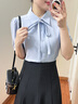 伯德小姐黑色西裝半身裙女面試通勤魚尾裙正裝a字半裙小個子包臀裙子 曬單實拍圖