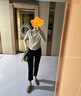 芳臨（FANGLIN）品牌圓頭一腳蹬樂福鞋女真皮2025春秋新款法式復古圓頭平底單鞋 黑色 38 曬單實拍圖