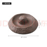 烏龜食盆黃緣半水龜食盤(pán)水盤(pán)紫砂喂食盆陶瓷材質(zhì)飲水器爬寵 紫砂食盤(pán) 曬單實(shí)拍圖