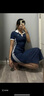 阿迪達(dá)斯 adidas【滔搏運(yùn)動】三葉草女子POLO DRESS裙子 KF0317 S 曬單實拍圖