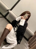 卡帝樂鱷魚（CARTELO）長靴女2025新款高筒騎士靴不過膝內(nèi)增高小個子小碼3233長筒瘦瘦靴 黑色-內(nèi)增高7CM-單里 36 曬單實拍圖