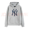 47brand美版MLB連帽衛(wèi)衣mlb套頭帽衫加絨寬松男女款美國47brand出品 灰色-胸前NY印花 L （高175-185cm，重65-80kg） 曬單實拍圖