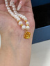 中國(guó)黃金玫瑰花黃金項(xiàng)鏈女足金轉(zhuǎn)運(yùn)金珠珍珠吊墜母親節(jié)禮物送媽媽婆婆長(zhǎng)輩 精美禮盒請(qǐng) 勿下單 曬單實(shí)拍圖