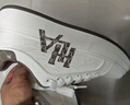 海瀾之家（HLA）男鞋時尚小白鞋子男士百搭透氣休閑板鞋HAABXM3EFH381 白棕41 曬單實拍圖