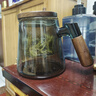 古德窯 茶壺泡茶壺茶水分離飄逸杯2025新款玻璃內(nèi)膽一鍵過濾泡茶杯茶具 胡桃木玻璃煙灰款飄逸茶壺 650ml 曬單實(shí)拍圖