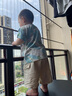 minizone夏季男童女童兒童幼兒園寶寶休閑圓領(lǐng)透氣涼感防曬短袖T恤上衣 白藍小狗 100 曬單實拍圖