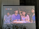 鯨米（JINGMI）投影幕布92英寸16:9地拉幕布全面屏手動(dòng)地升幕布G3拉線白玻纖家用辦公戶外便攜移動(dòng)投影儀屏幕 曬單實(shí)拍圖