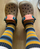 卡luo馳CROCS特林洞洞鞋情侶防滑男鞋厚底女沙灘戶外涼拖鞋206340 卡其色 42 (270mm) M9W11 曬單實拍圖