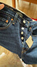 Levi's【商場(chǎng)同款】李維斯25春夏新款女士501經(jīng)典直筒牛仔褲36200 深藍色 25 (26) 曬單實(shí)拍圖