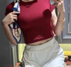 KJ無痕內(nèi)衣女夏季薄款白T不透粉底液膚涼感冰絲超細(xì)肩吊帶美背文胸 膚色文胸 細(xì)肩帶 M 【70B 70C 75A 75B 】 曬單實拍圖
