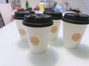 云蕾一次性咖啡杯加厚防燙外賣帶蓋熱飲杯奶茶杯帶杯套400ML*20套 曬單實拍圖