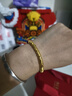 潮宏基 盤(pán)纏金黃金手鏈女本命年紅繩古法錘紋送女友生日禮物 計價(jià) 10.45g 繩長(cháng)約15cm+ 曬單實(shí)拍圖