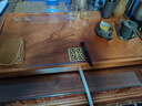 神雕（SHEN DIAO）整塊花梨木茶盤(pán)家用單層實(shí)木茶盤(pán)辦公室大號功夫茶具套裝中式茶臺 花梨木魚(yú)樂(lè )茶盤(pán)(70x38) 曬單實(shí)拍圖