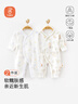 貝瑞加（Babyprints）嬰兒連體衣2件裝新生寶寶純棉A類(lèi)衣服四季柔軟內衣爬服 熊象59 曬單實(shí)拍圖