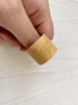 頂妃（DING FEI）金絲實(shí)心竹扳指玉竹文玩雕刻心經(jīng)戒指男指環(huán)留皮手工扳指實(shí)心竹 鎏金山水玉竹扳指  A21-309 曬單實(shí)拍圖