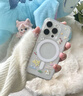 適用iphone16 Pro Max手機(jī)殼透明磁吸可愛(ài)男女款防摔不包相機(jī)按鍵 膚感蝴蝶小狗【單殼】弱磁 iPhone 16 ProMax 曬單實(shí)拍圖