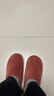 優(yōu)調棉拖鞋女居家抗菌防臭秋冬保暖地板靜音防滑情侶拖鞋男 紅色38-39 曬單實(shí)拍圖