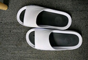 回力拖鞋男士厚底防滑浴室一字拖休閑外穿耐磨涼鞋SDJ-3A77 白黑44-45 曬單實(shí)拍圖