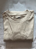 優(yōu)衣庫男裝女裝柔軟圓領(lǐng)T恤/休閑長(cháng)袖上衣25秋冬新款479783 31 米色 M /170/92A 曬單實(shí)拍圖