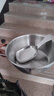 不銹鋼小吃碗兒輔食碗泡面碗防摔大號創(chuàng  )意個(gè)性碗泡面碗水果碗勺子 13cm雙耳碗+卡皮巴拉勺 曬單實(shí)拍圖