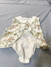 歐孕（OUYUN）包屁衣嬰兒夏季薄款女寶莫代爾連體紗布爬服 飛馬花園 80cm 曬單實拍圖