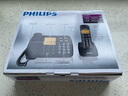 飛利浦（PHILIPS）無繩電話機 無線座機 子母機 辦公家用 一鍵撥號 內(nèi)部對講DCTG152一拖一 (黑色) 曬單實拍圖