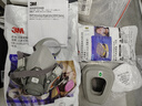 3M6200防毒面具口罩防塵防有毒氣體防酸性氣體農藥噴灑噴漆配6002濾毒盒 曬單實(shí)拍圖