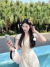 艾美琦美（AIMEIQIMEI）小個(gè)子氣質(zhì)法式碎花連衣裙子女裝夏天女2025年新款顯瘦度假風(fēng)長(zhǎng)裙 圖片色 M 曬單實(shí)拍圖