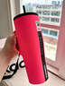 CORKCICLE.巨無霸吸管保溫杯大容量手柄保冷杯子車載冰霸杯西柚粉890ml 曬單實(shí)拍圖