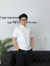 羅蒙（ROMON）高端純棉100%短袖t恤男士2025年夏季翻領(lǐng)POLO衫胸口刺繡半袖上衣 白色 （純棉100%） XL (56) -130-150斤穿 曬單實拍圖