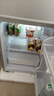 長(cháng)城（GREAT WALL FRIDGE）家用迷你小冰箱小型冷凍冷藏保鮮宿舍出租房辦公室節能省電雙開(kāi)門(mén)電冰箱 銀色108L【一級能效 全國聯(lián)?！?曬單實(shí)拍圖
