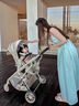 唯樂(lè )寶（Welebao）輕靈雙胞胎嬰兒推車(chē)雙向可坐可躺二胎高景觀(guān)可拆分嬰兒車(chē)折疊避震 媽咪包【大容量實(shí)用】 曬單實(shí)拍圖
