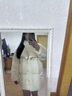 SNIDEL秋冬時(shí)尚圍脖鴨絨泡芙羽絨服面包服外套SWFC244307 奶油白 S （0） 曬單實(shí)拍圖