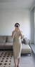 lululemon丨Shirred Nulu? 女士腰部收褶中長背心裙 LW1EYTS 莫哈韋黃 XXS /2 曬單實拍圖