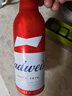 百威啤酒（ Budweiser）紅色鋁瓶啤酒 355ml*24瓶 355mL 24瓶 曬單實拍圖