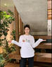 衣品元純棉印花長(cháng)袖T恤女學(xué)生2025春秋季新款寬松遮肚顯瘦慵懶百搭上衣 白色 L （90-105斤） 曬單實(shí)拍圖