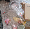 【京東快遞】逗貓棒釣魚竿長桿貓玩具羽毛鈴鐺寵物用品小魚玩具 鋼絲羽毛逗貓棒2根裝 曬單實拍圖