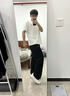 夏季薄款褲子男休閑褲男速干褲寬松直筒褲經(jīng)典百搭時尚闊腿長褲男 0755-645束腳黑色 （清倉撿漏款） M （建議80-100斤以內(nèi)） 曬單實拍圖
