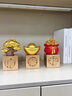 冠珺號新中式招財進(jìn)寶擺件入戶(hù)玄關(guān)客廳電視柜辦公室家居裝飾品開(kāi)業(yè)禮物 多財多福三件套【大號金色】 曬單實(shí)拍圖