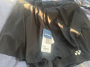 YONEX2025新款YONEX尤尼克斯羽毛球服速干透氣短裙運動裙子220095BCR 220095BCR 黑色 L 曬單實拍圖